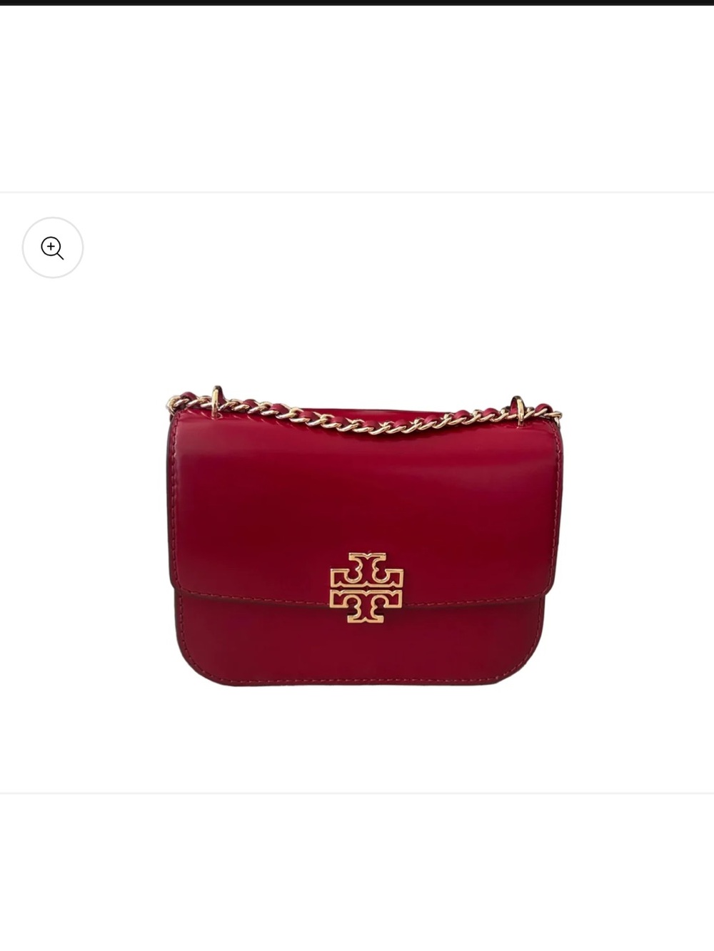 Tory Burch Britten Chain Shoulder Bag with Gold Logo - Picture 4 of 9